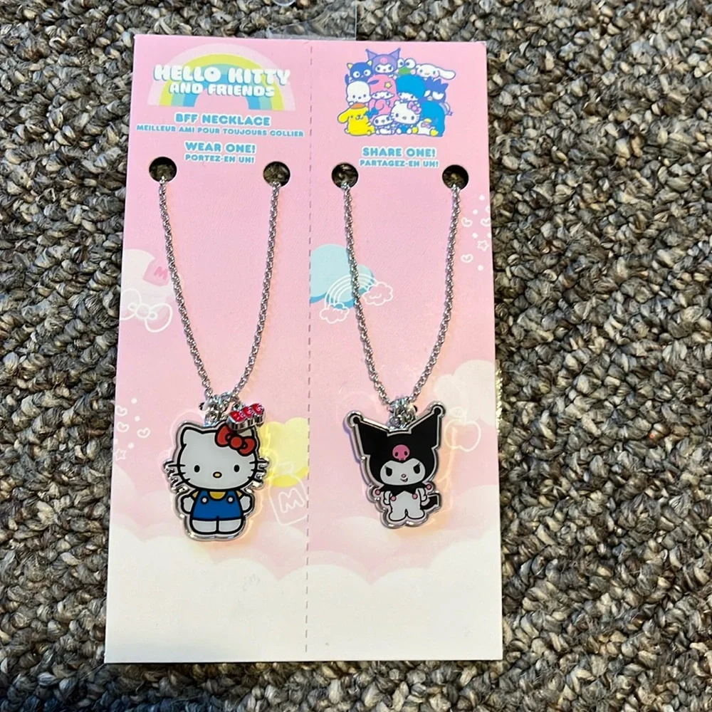 Hello kitty best friend necklace set